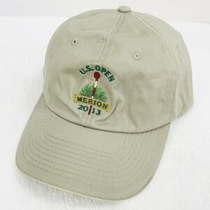 U.S Open Merion 2013 USGA Member Hat Cap Adjustable Strapback Beige Golf Sports‎